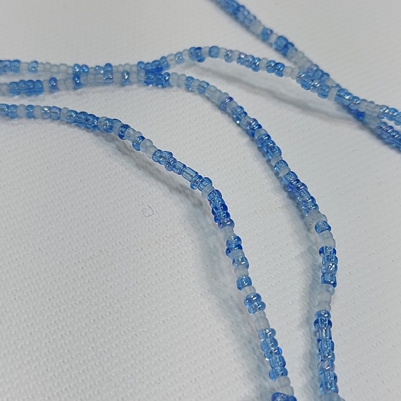 Me to We beaded Long Blue & White Necklace - Picture 7 of 8